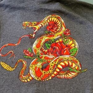 Jerzees Mens gray hoodie size XL. TIJUANA SWEET HEAT. Great condition.  Dragon